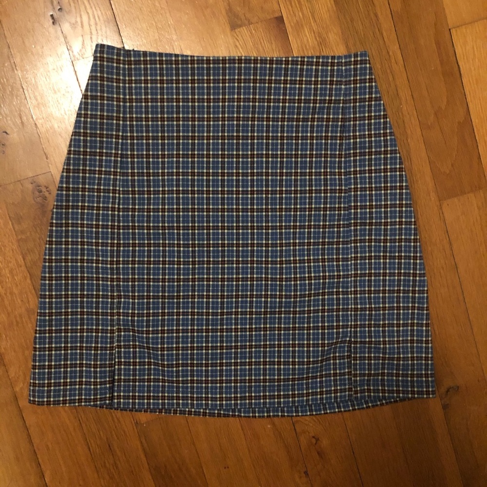 brandy melville plaid cara skirt